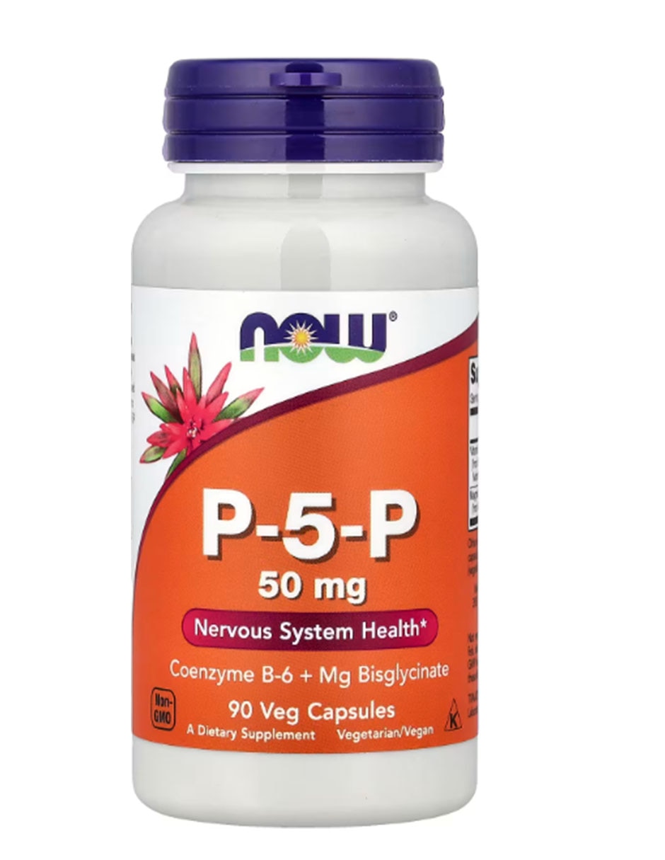 P-5-P NOW con Vitamina B6 sabor Sin sabor de