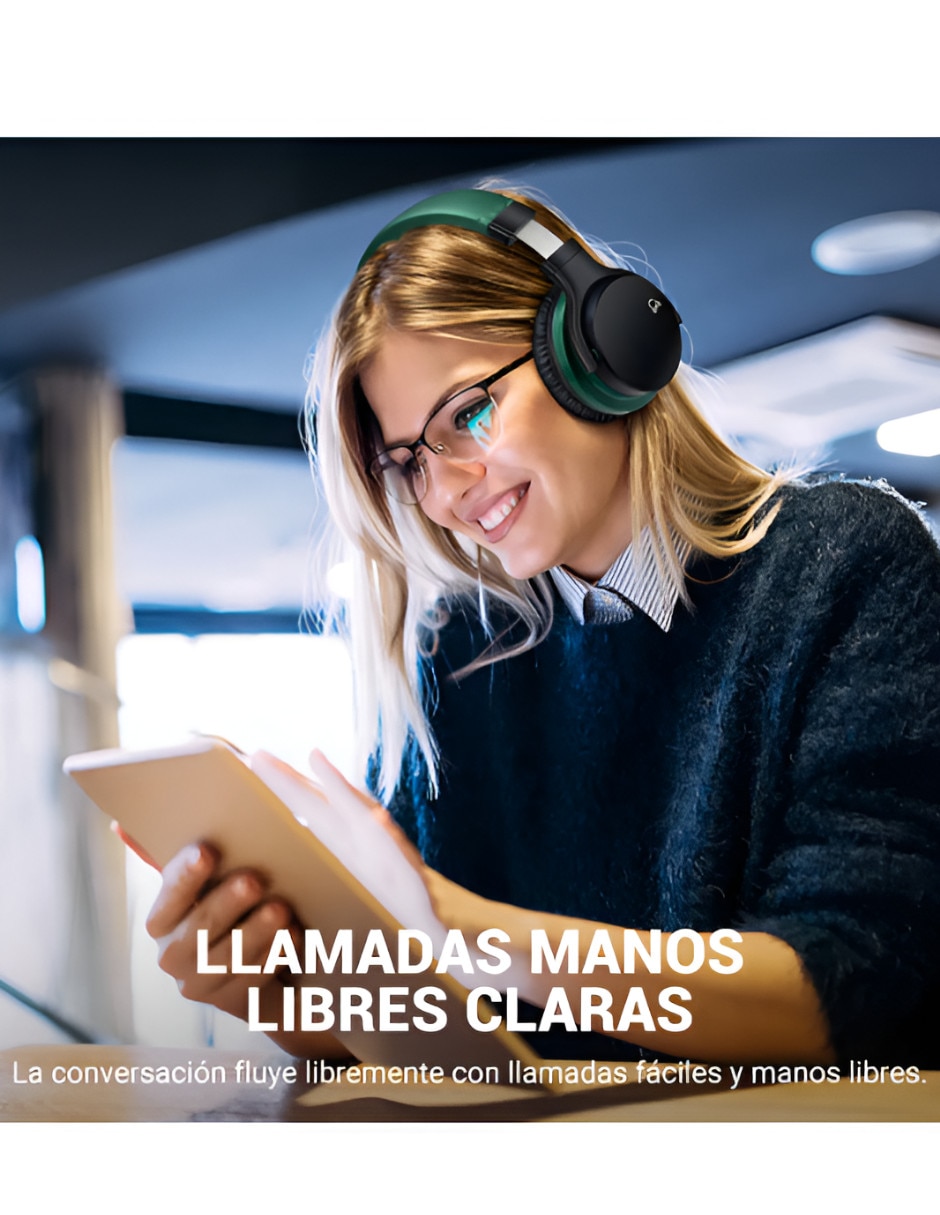Audífonos Over-Ear Xtellar Xtllar11890 alámbrica e inalámbrica con cancelación de ruido