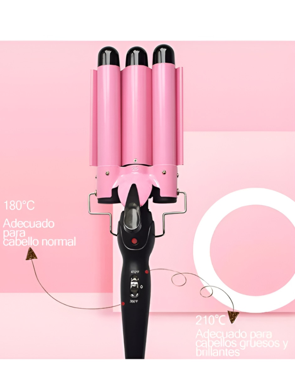 Rizadora/Tenaza/Kit rulos térmicos/ de cabello XTLLAR12376 Múltiple de Cerámica - Turmalina 3