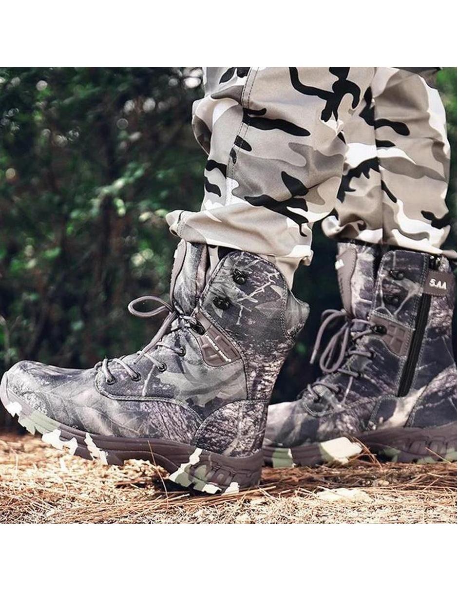 Bota Footshack Botas Tácticas de piel para hombre