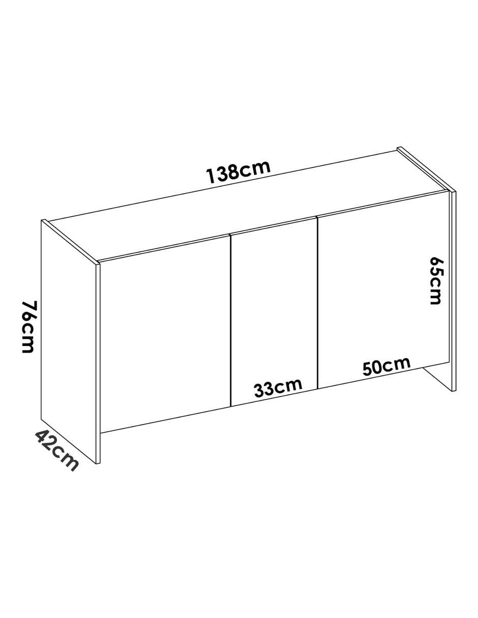 Credenza armable kloe Sochlc de MDF