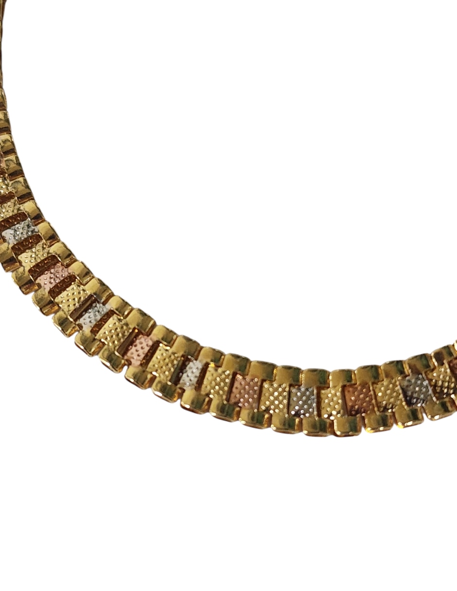 Pulsera Limerence By Claudia Herrera de oro laminado 14 K Lux acabado brillante