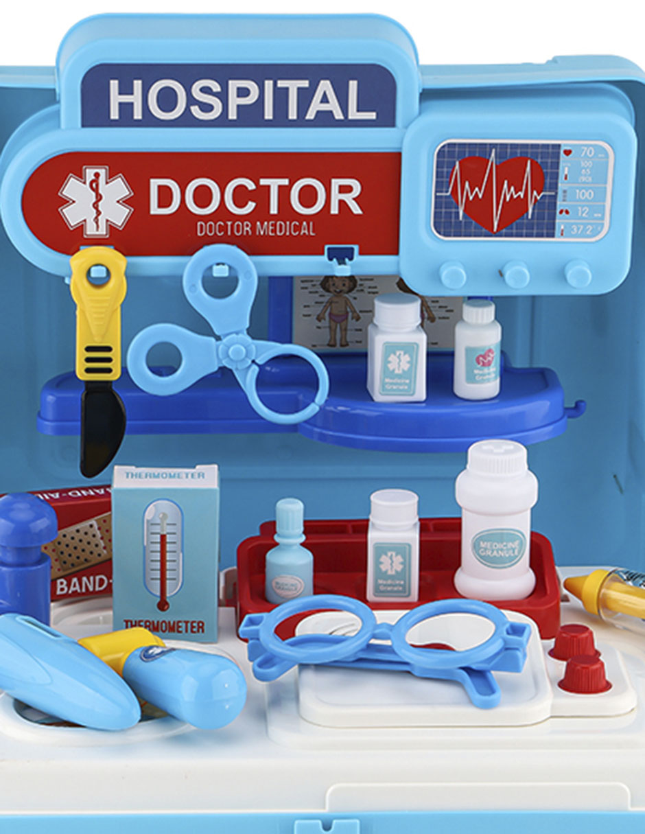 Maleta de doctor juego de rol para niños 11