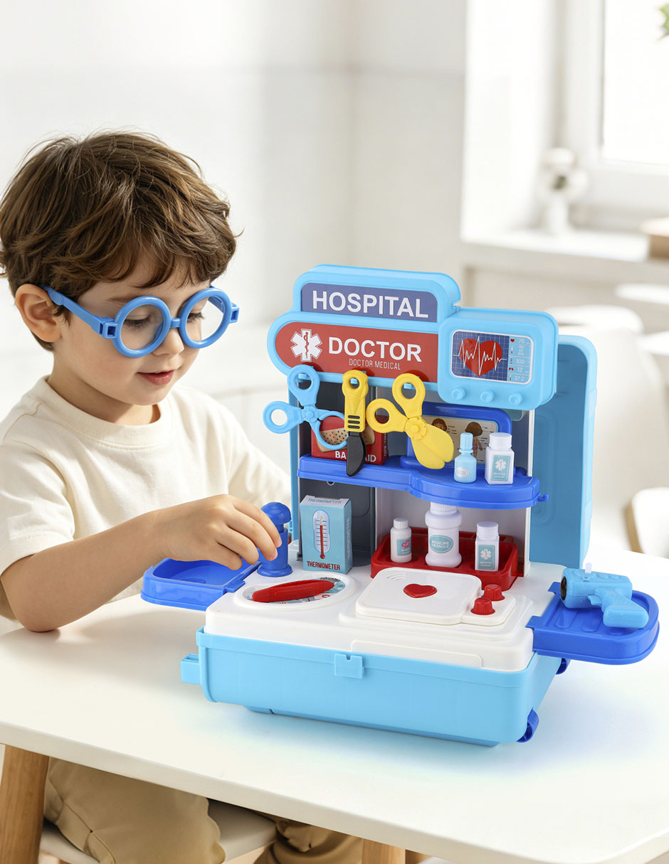 Maleta de doctor juego de rol para niños 4