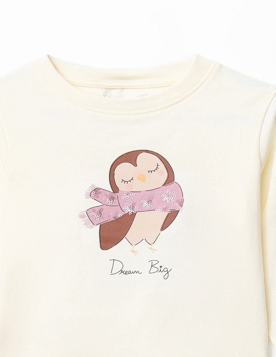 Playera manga larga para niña 2