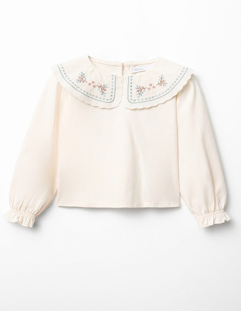 Playera manga larga para niña Playera manga larga para niña