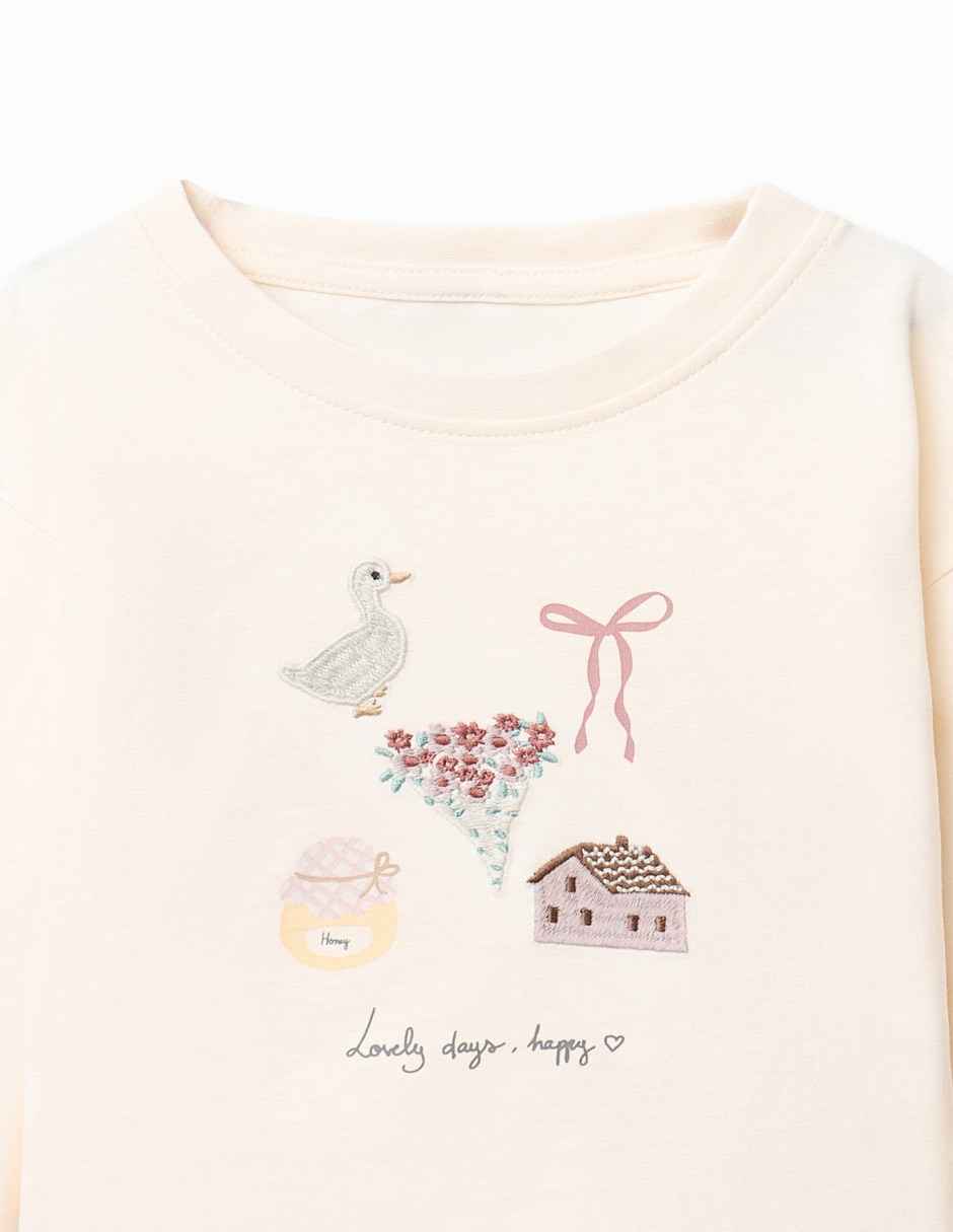 Playera manga larga para niña 2