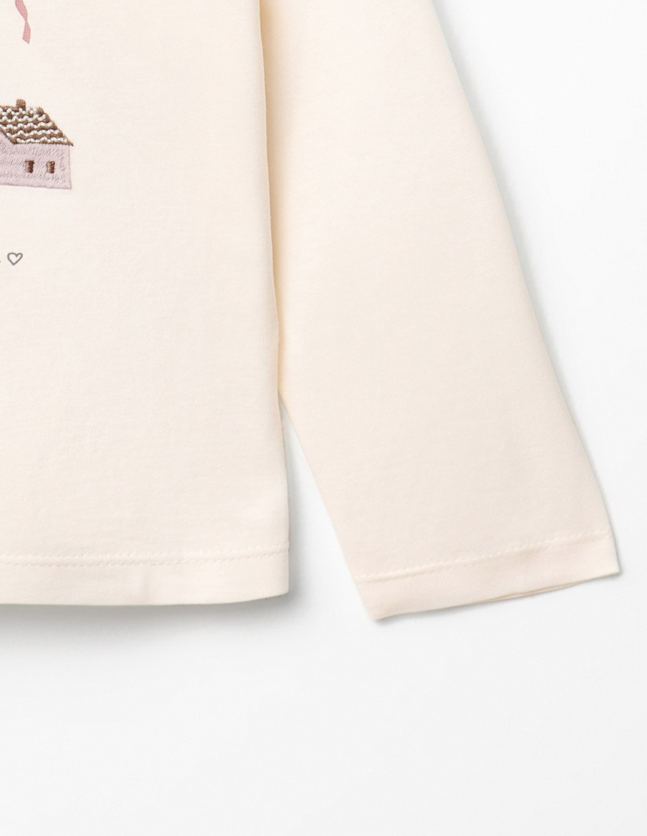 Playera manga larga para niña 3