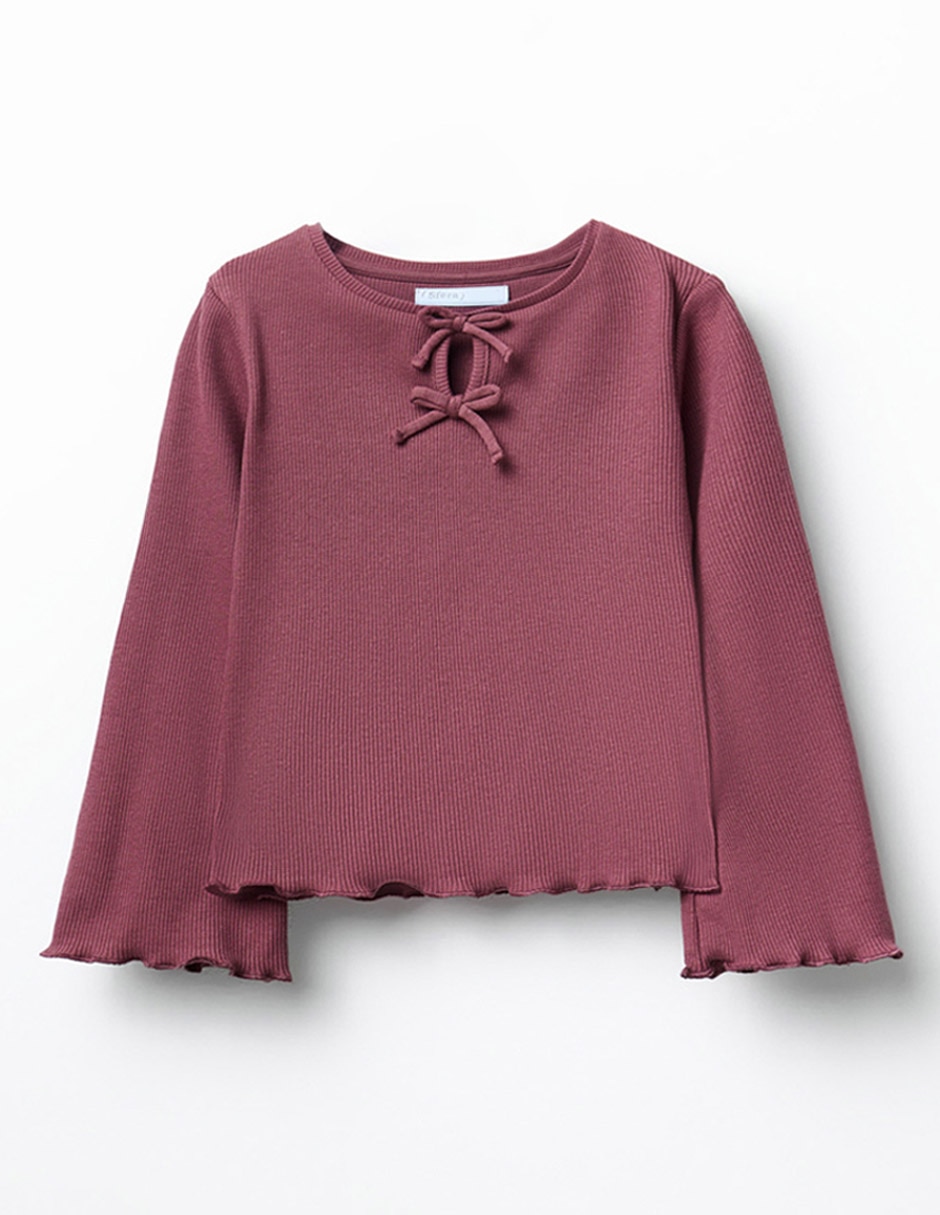 Playera manga larga para niña
