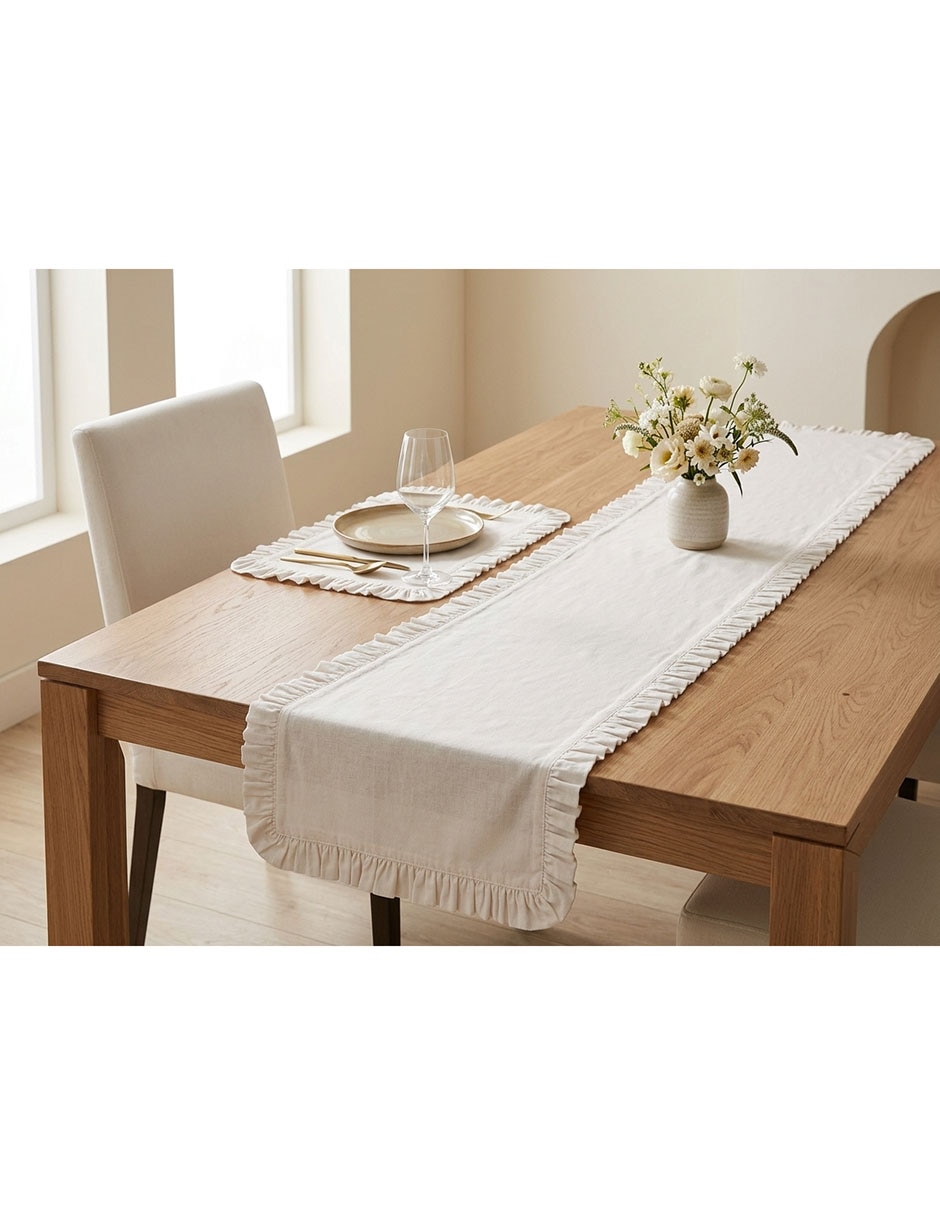 Mantel rectangular de algodón 6