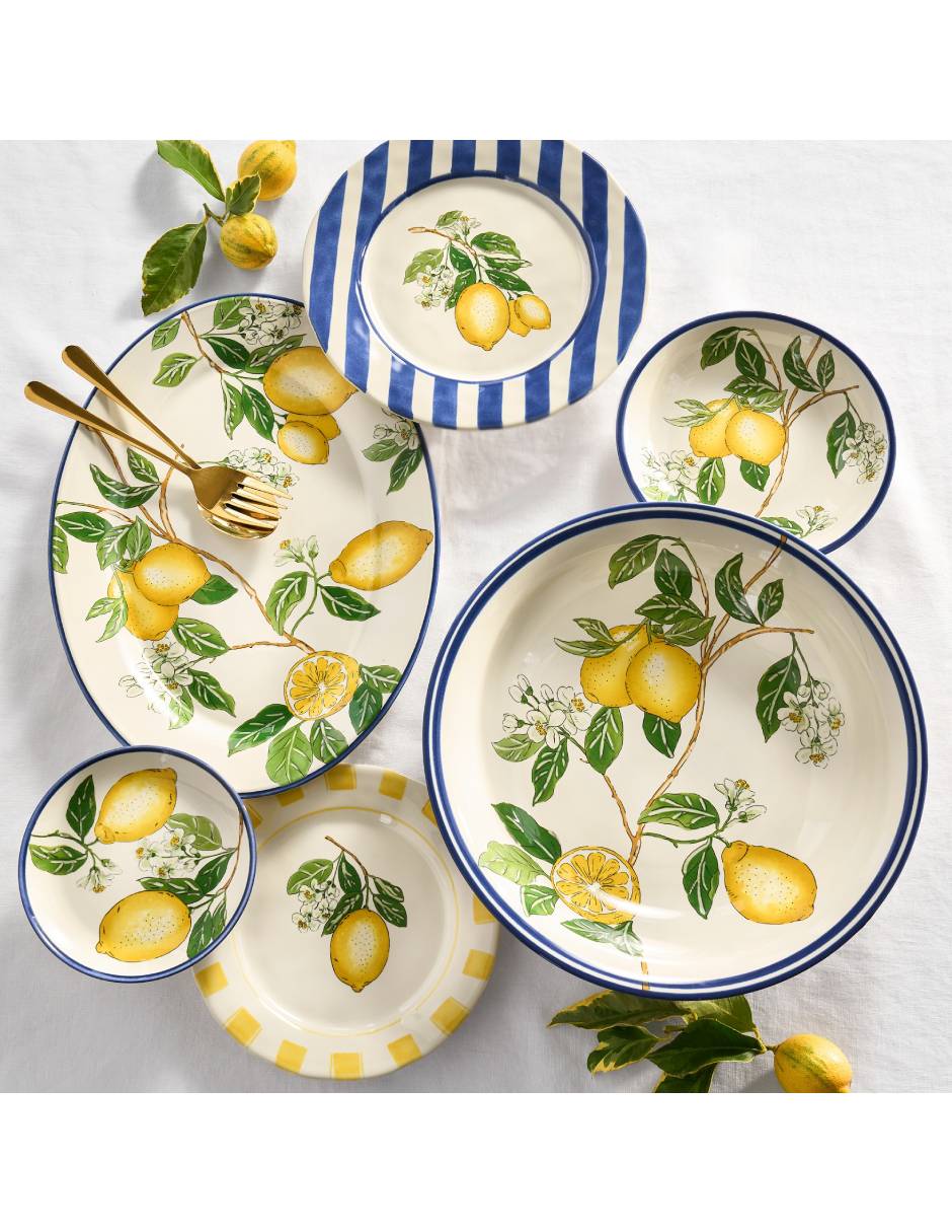 Set de platos para entrada Citron de cerámica 4 piezas 4