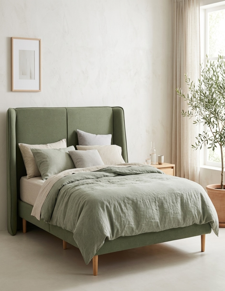Cama Brent de madera pino matrimonial 9