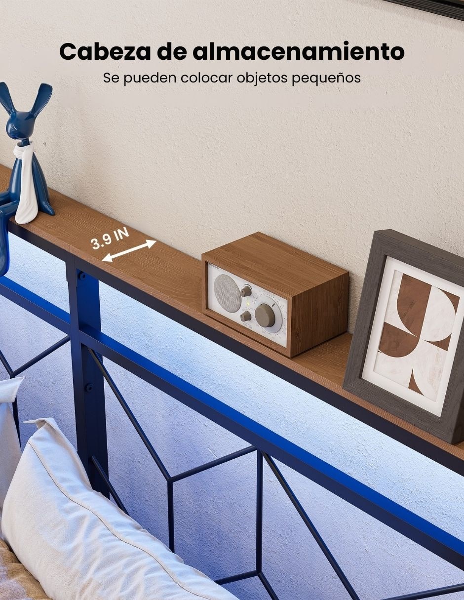 Base para cama armable de metal 5