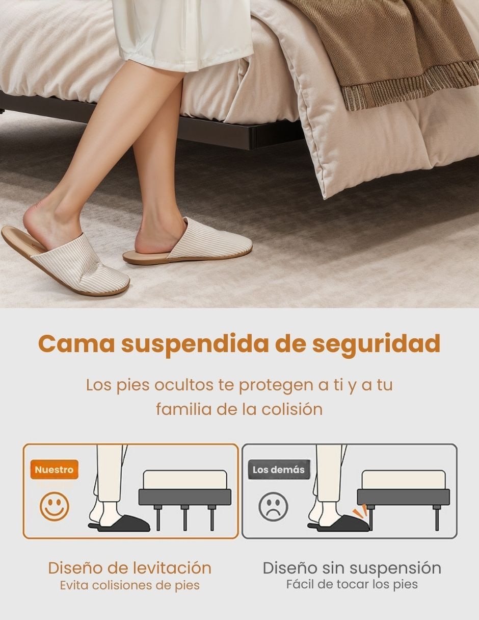 Base para cama armable de metal 8