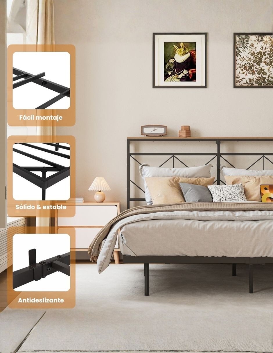 Base para cama armable de metal 4