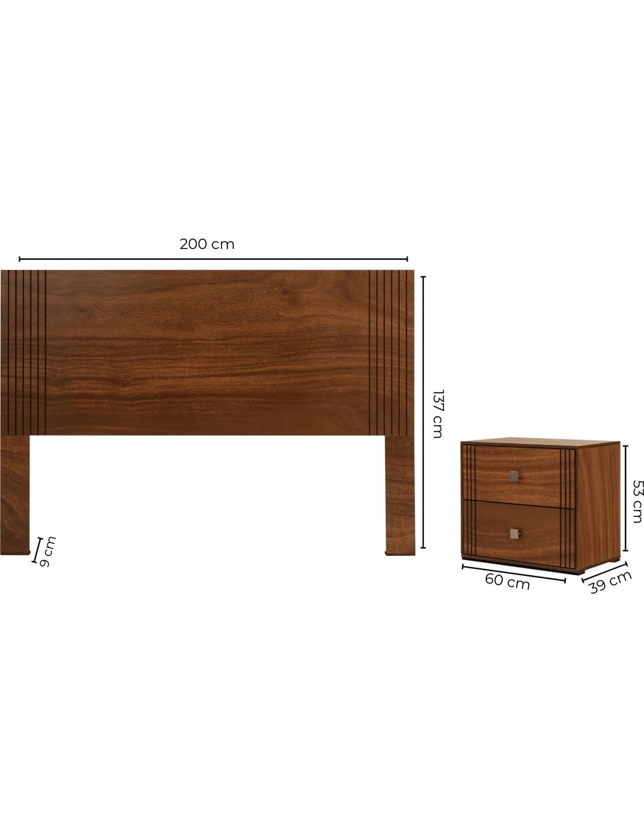 Set Recámara Sofía de MDF 2