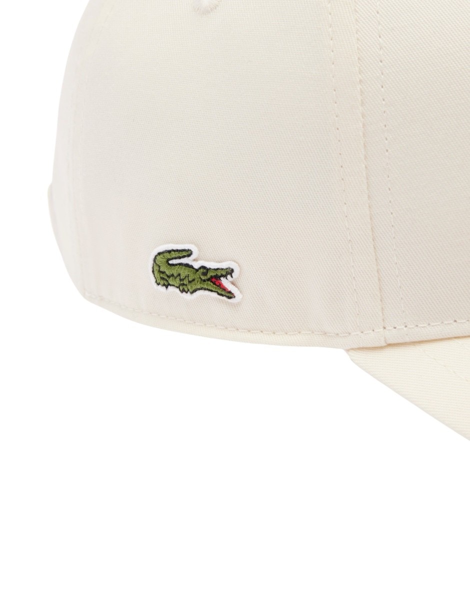 Gorra visera curva broche casual Lacoste para mujer