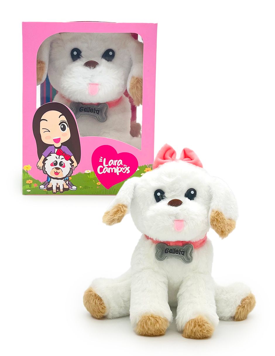 Peluche de perro Galleta Lara Campos de 25 cm 4