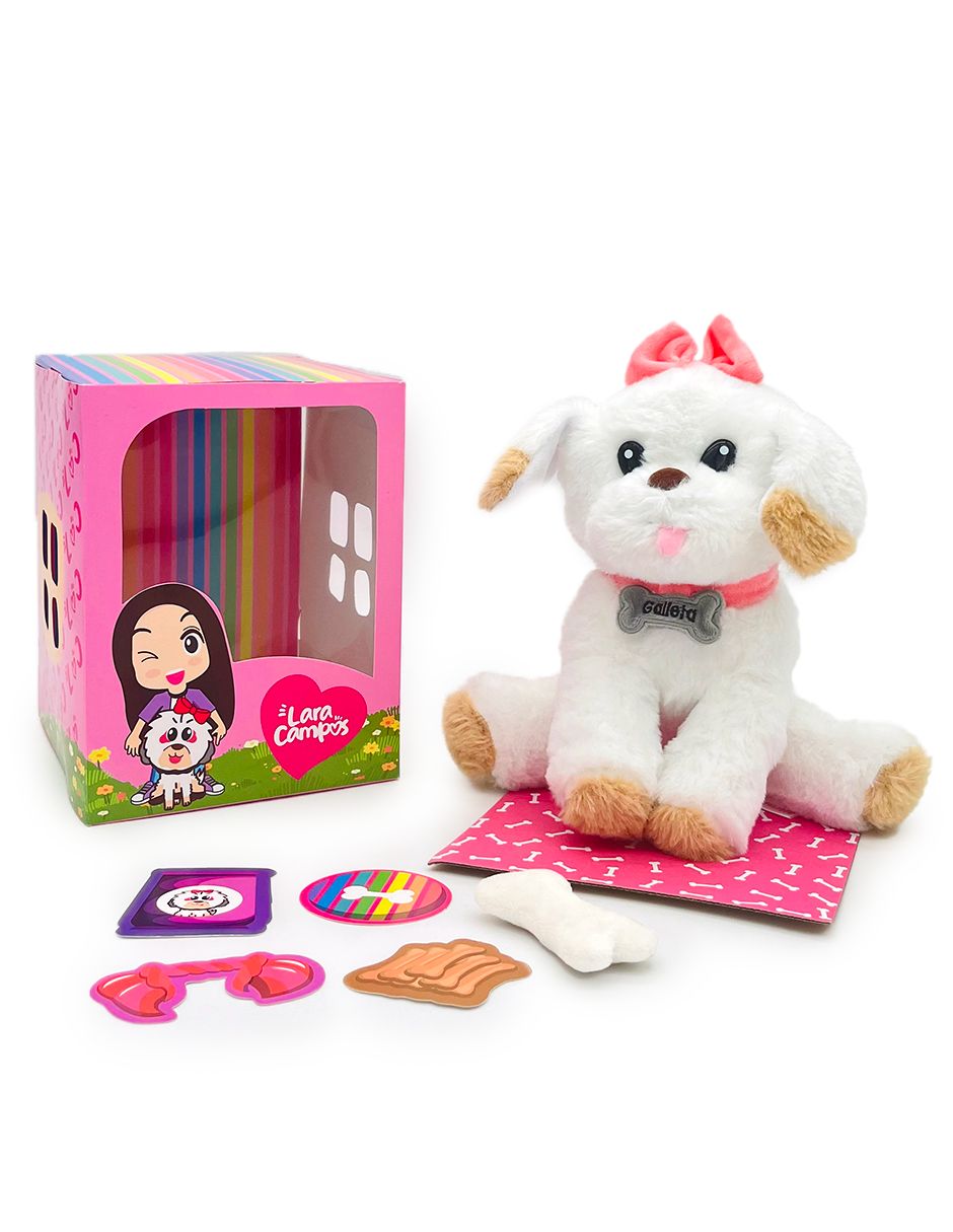 Peluche de perro Galleta Lara Campos de 25 cm Peluche de perro Galleta Lara Campos de 25 cm