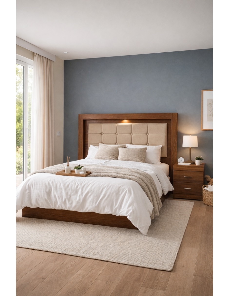 Set Recámara Sochic Kira de madera pino