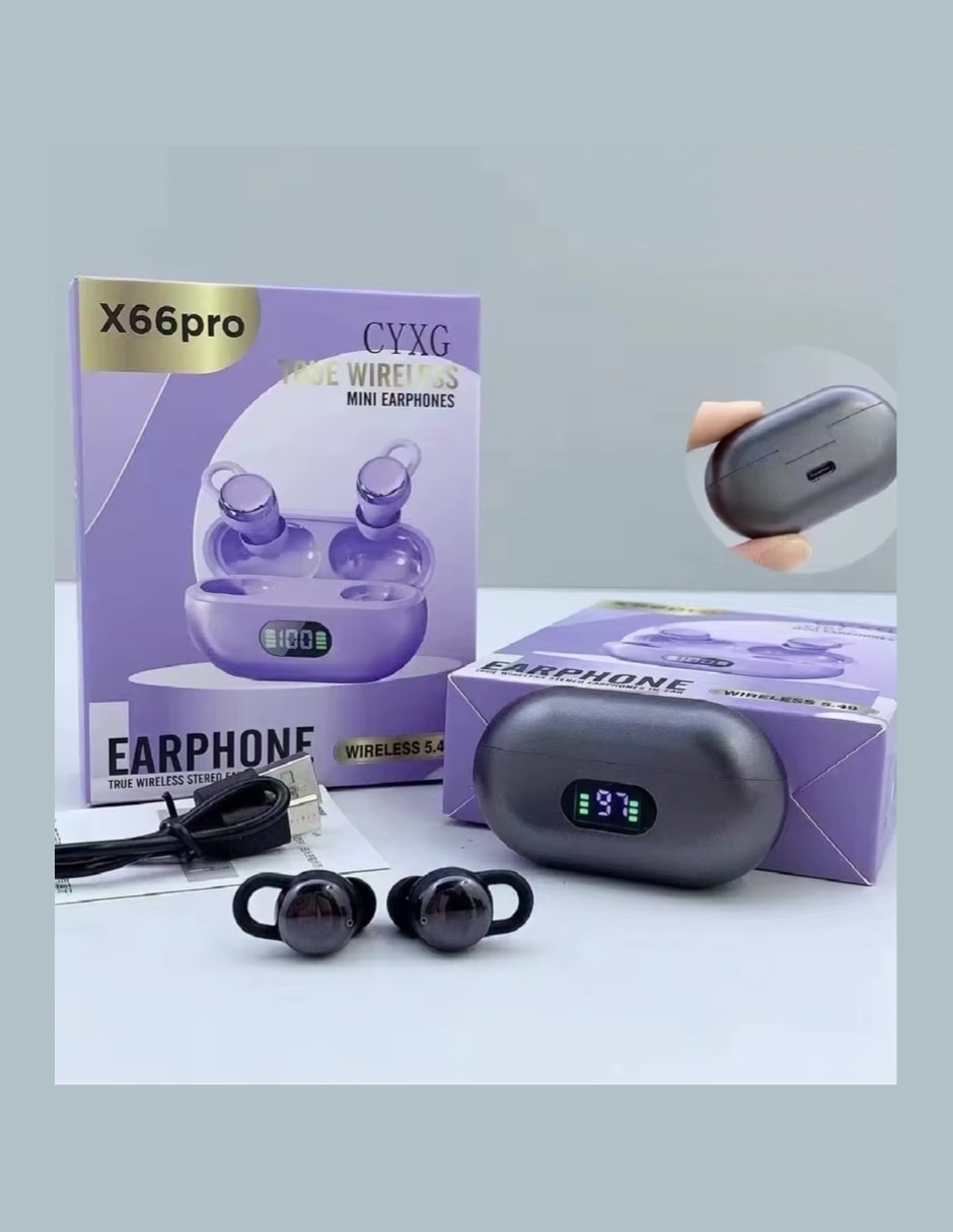Audífonos In-ear Contoysa X66 inalámbricos con cancelación de ruido
