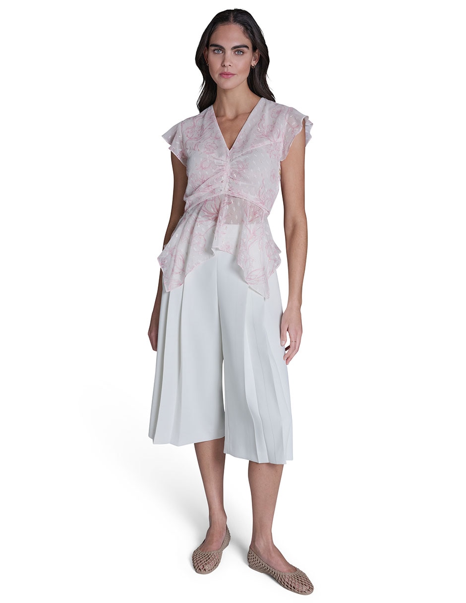 Blusa manga corta para mujer 4