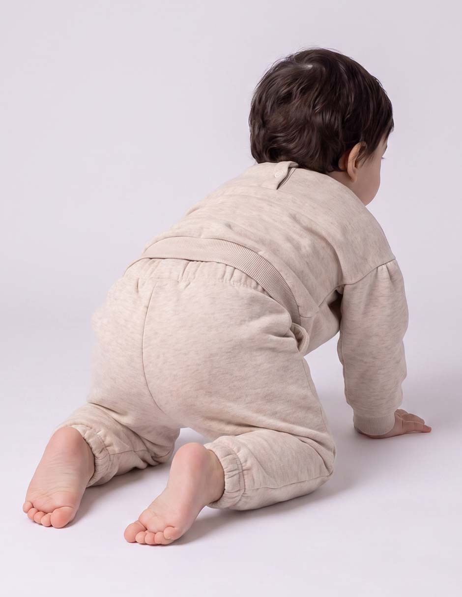 Conjunto pants sudadera de algodón para bebé 2