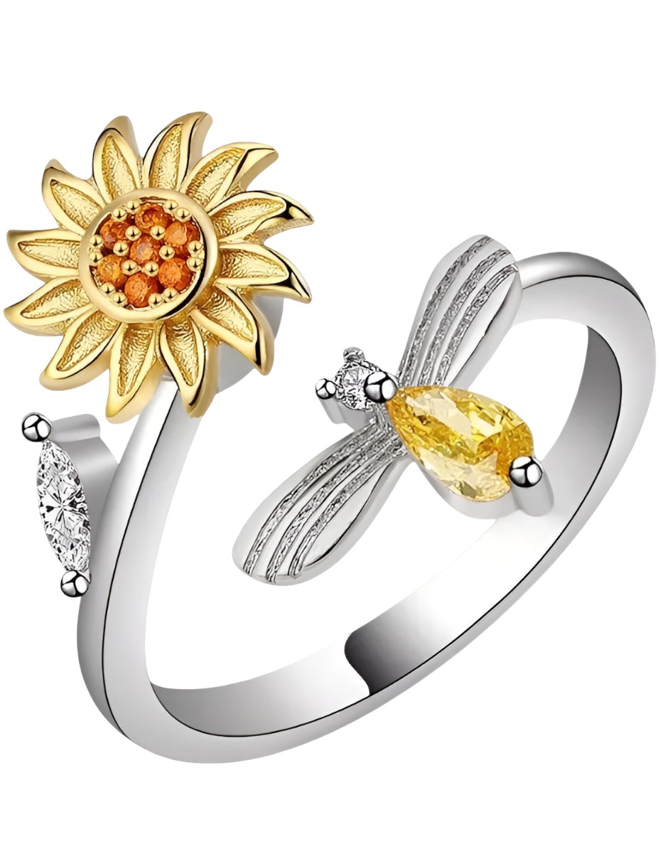 Anillo de Abeja P 925 de Plata Circonita Anillo de Abeja P 925 de Plata Circonita