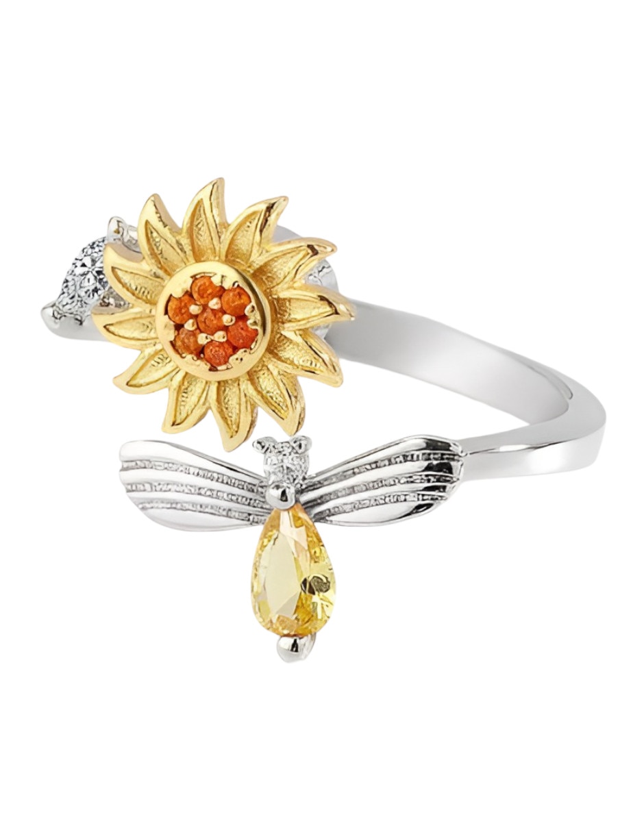 Anillo de Abeja Xtellar P 925 de Plata Circonita
