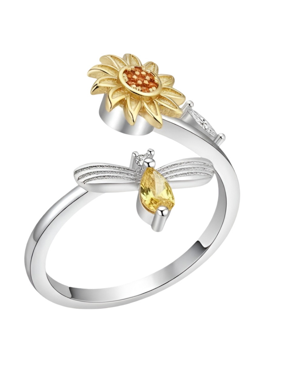 Anillo de Abeja Xtellar P 925 de Plata Circonita