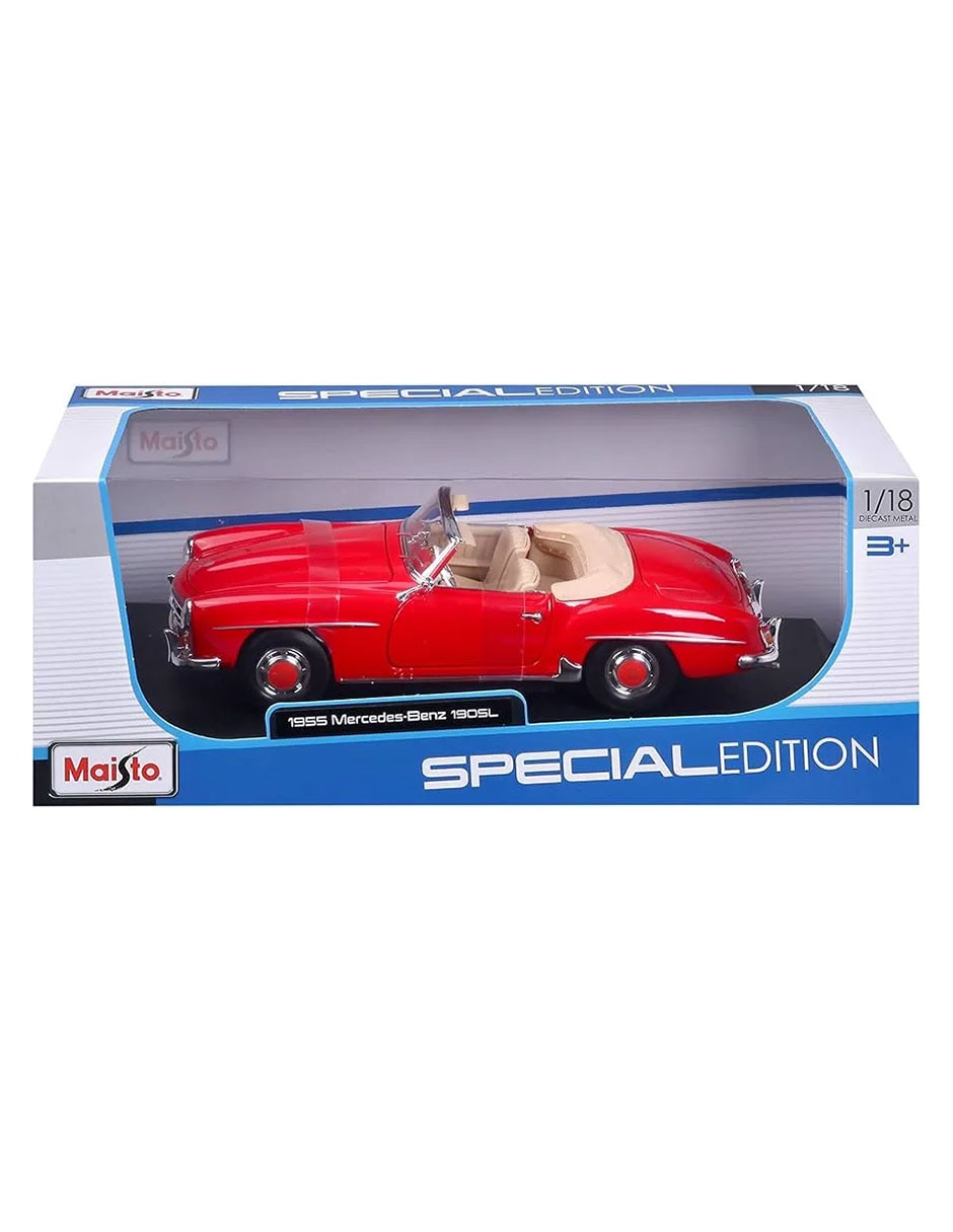 Vehículo a escala maisto 1:18 1955 mercedes benz
