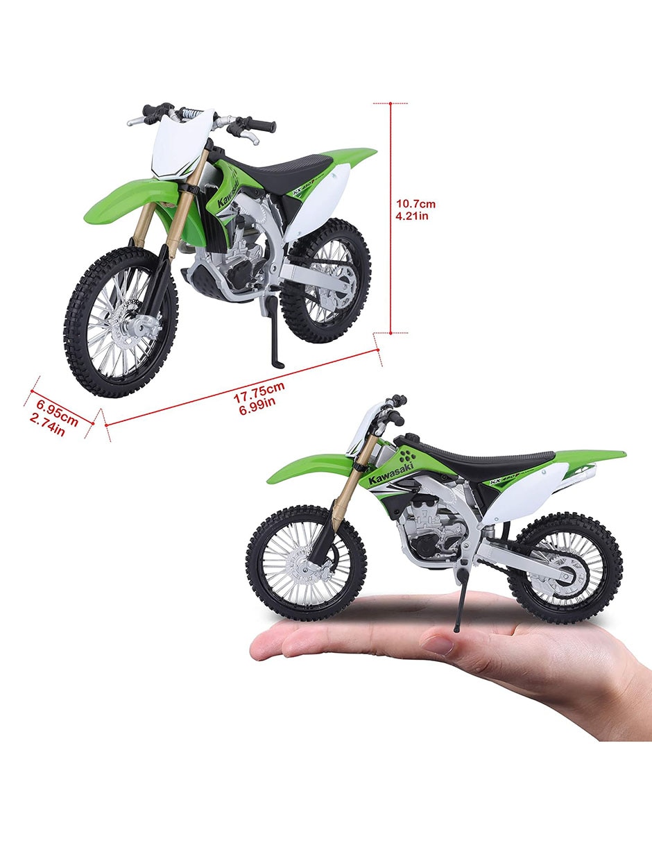 Vehículo a escala Maisto 1:12 Kawasaki KX 450F 6