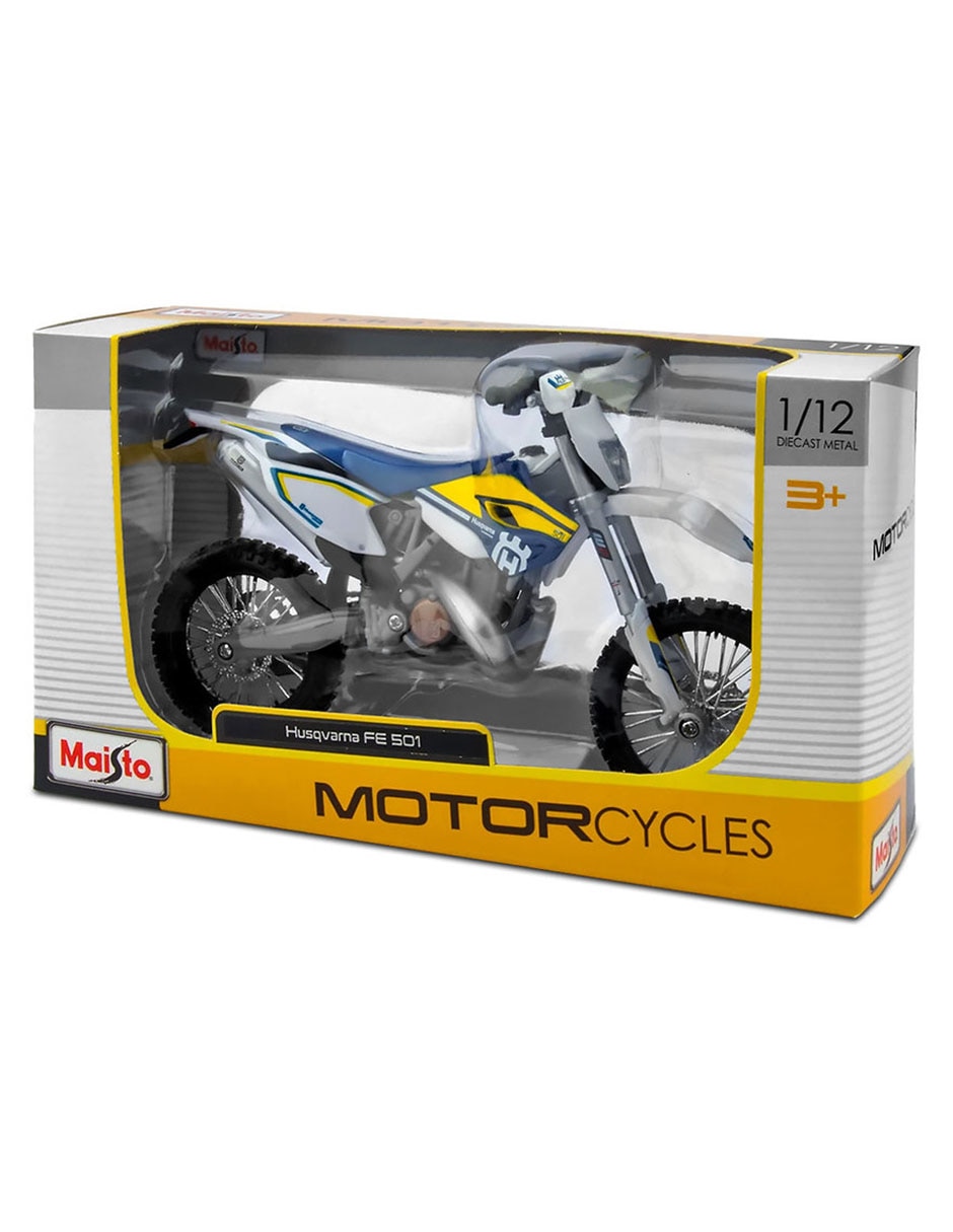 Vehículo a escala Maisto 1:12 Husqvarna FE 501