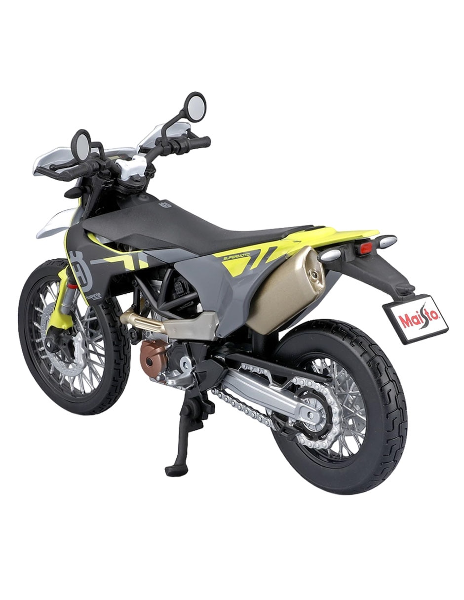 Vehículo a escala 1:12 2023 Husqvarna 701 Supermoto 4