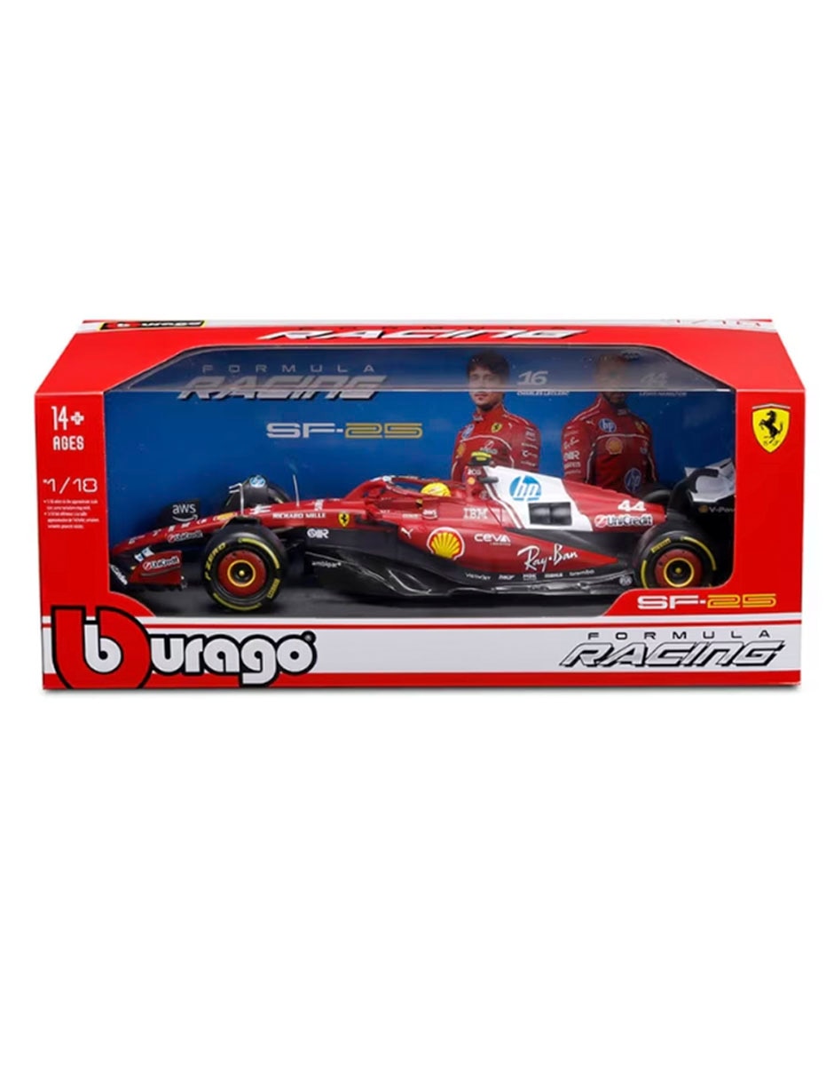 Vehículo a escala Formula Racing Charles Leclerc 1:18