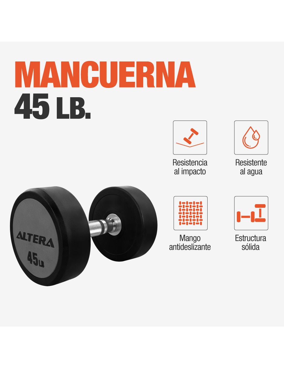 Mancuerna de peso fijo Altera 20 kg