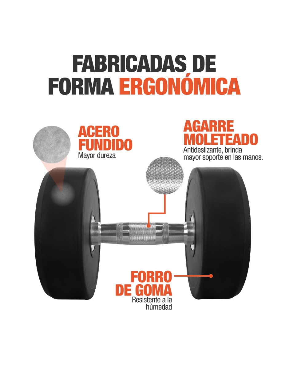 Mancuerna de peso fijo Altera 20 kg