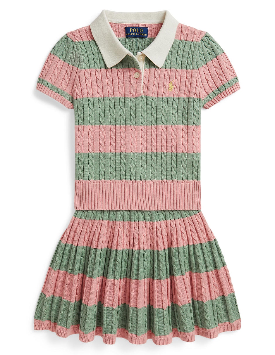 Conjunto Polo Ralph Lauren de algodón para niña Conjunto Polo Ralph Lauren de algodón para niña