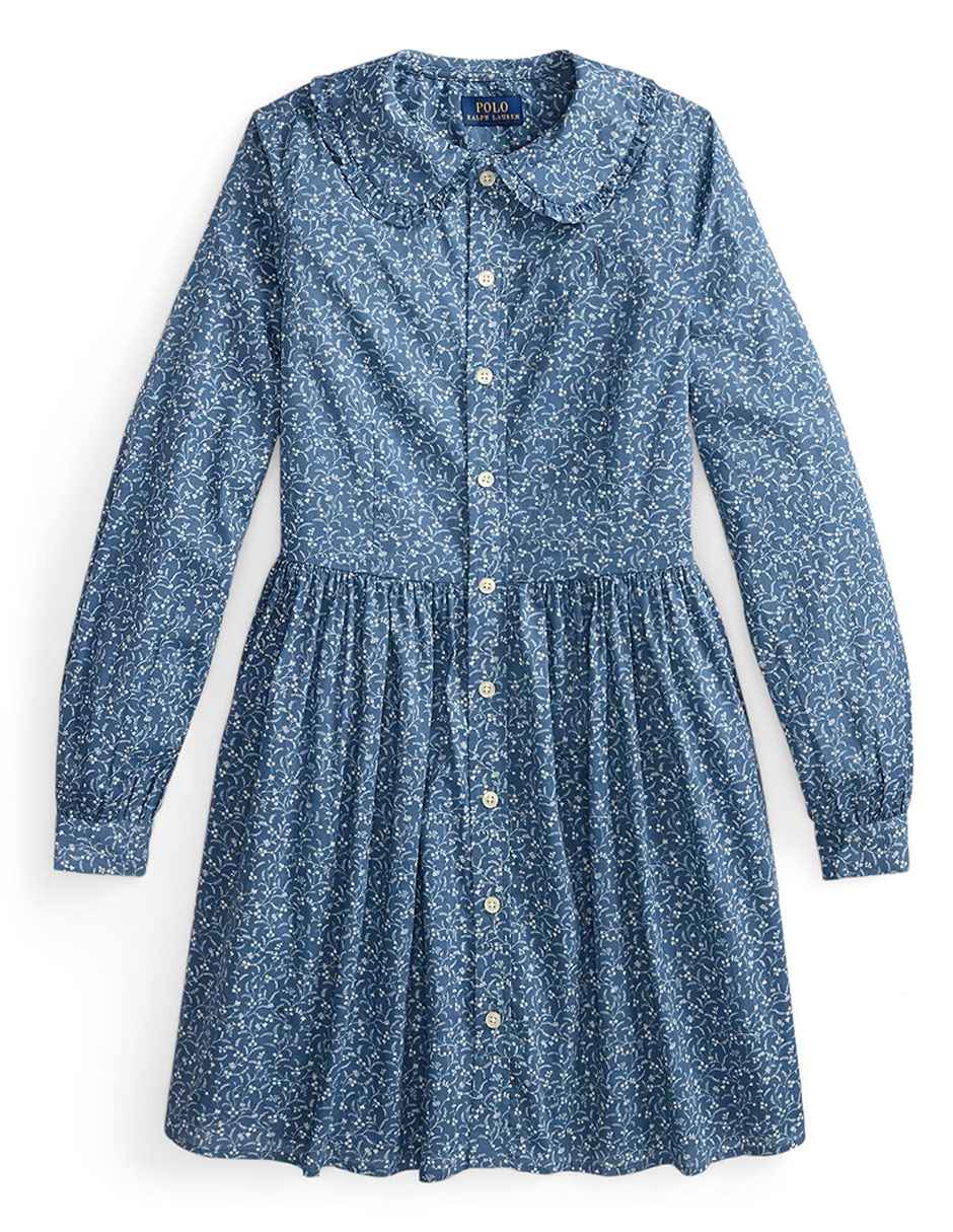 Vestido manga con puño para niña Vestido manga con puño para niña