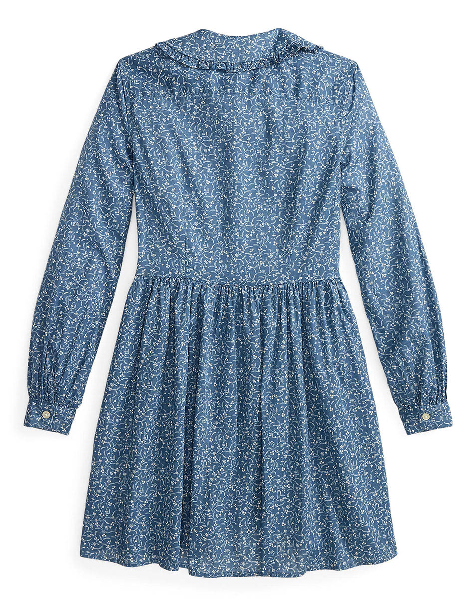Vestido manga con puño para niña 2