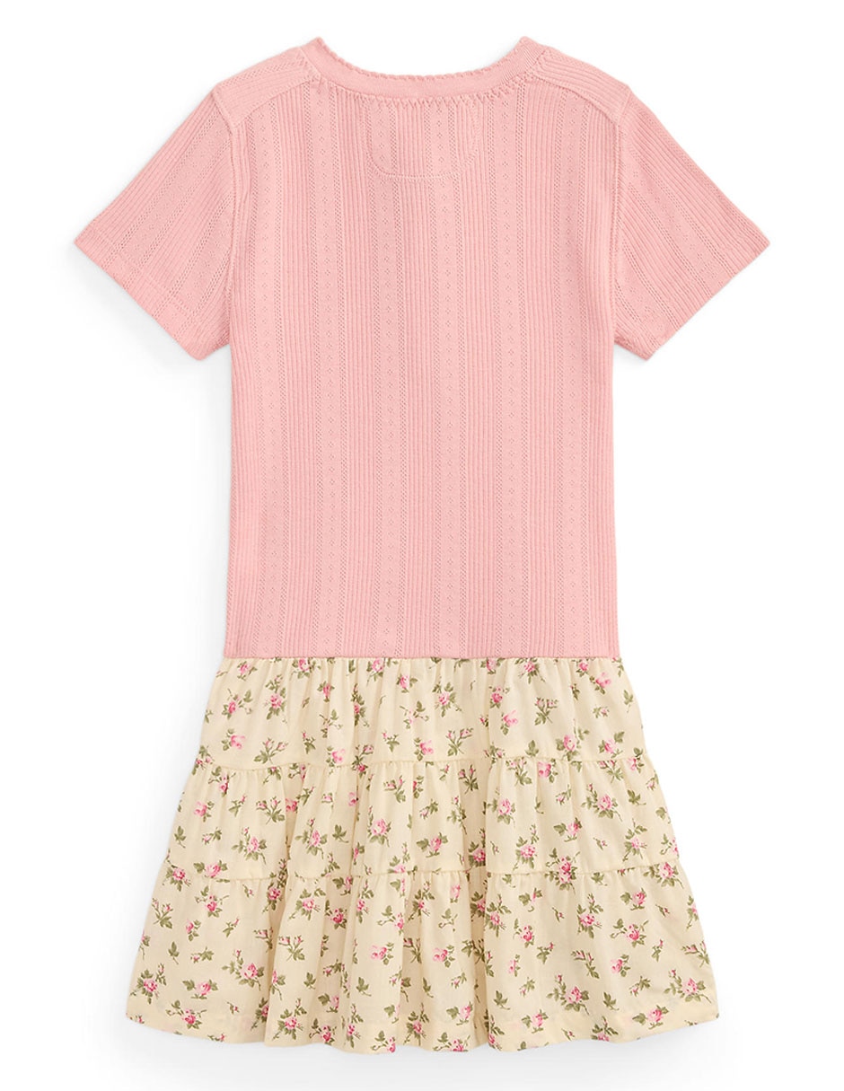 Vestido manga corta para niña 4