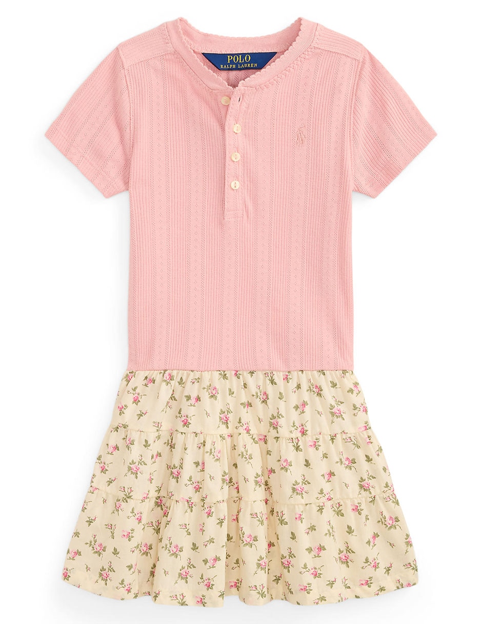 Vestido manga corta para niña 5