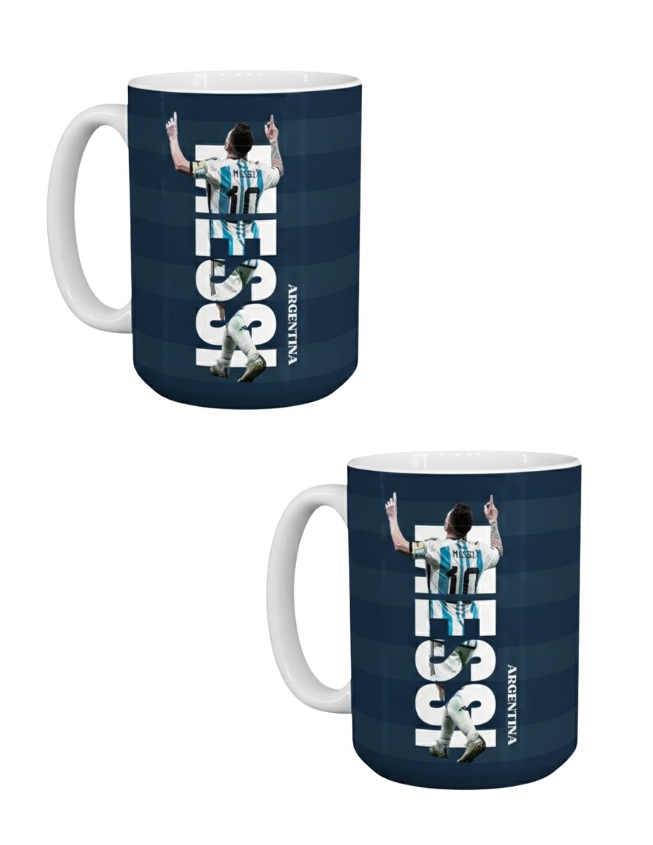 Set de tazas clásicas Lionel Messi 2 piezas Set de tazas clásicas Lionel Messi 2 piezas