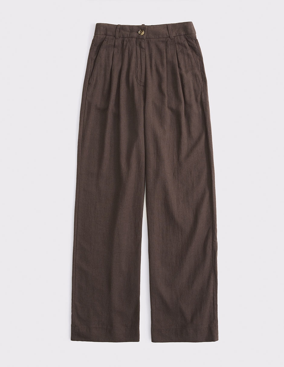 Pantalón regular wide leg para mujer