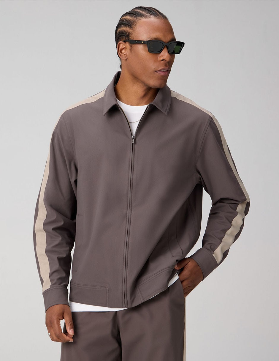 Chamarra casual con bolsillos para hombre