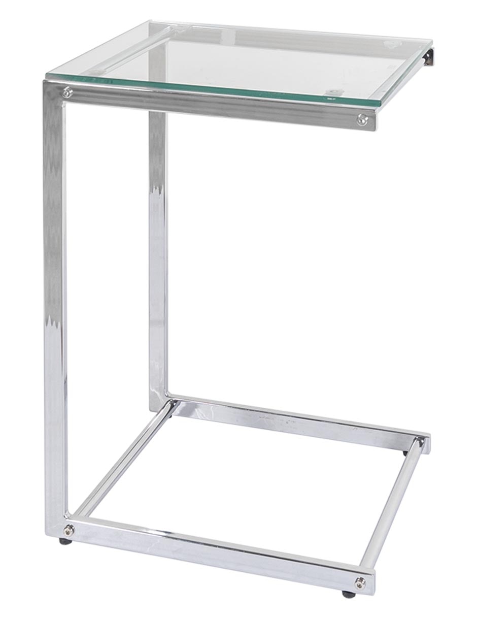 Mesa de servicio versalles de metal y vidrio