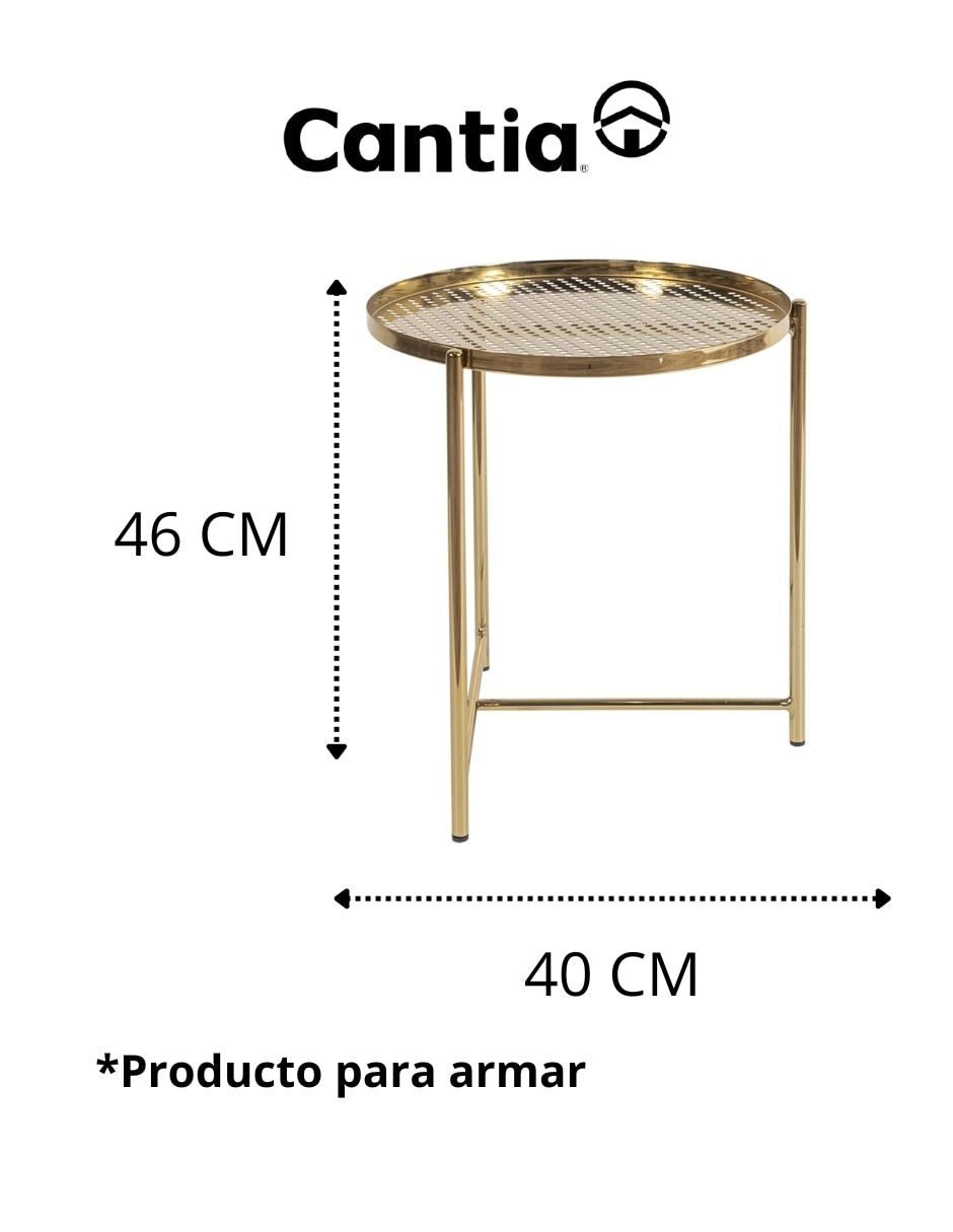 Mesa de servicio Lanus Cantia de Metal