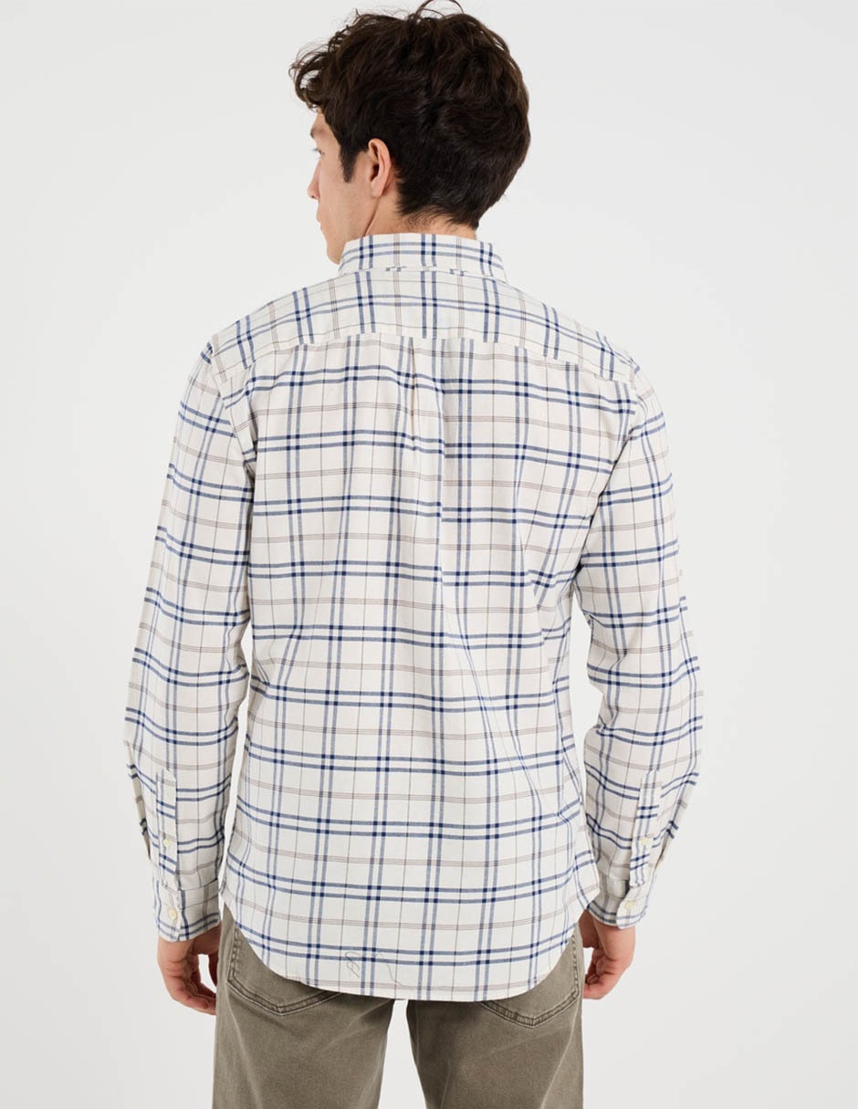 Camisa casual de algodón manga larga para hombre 2