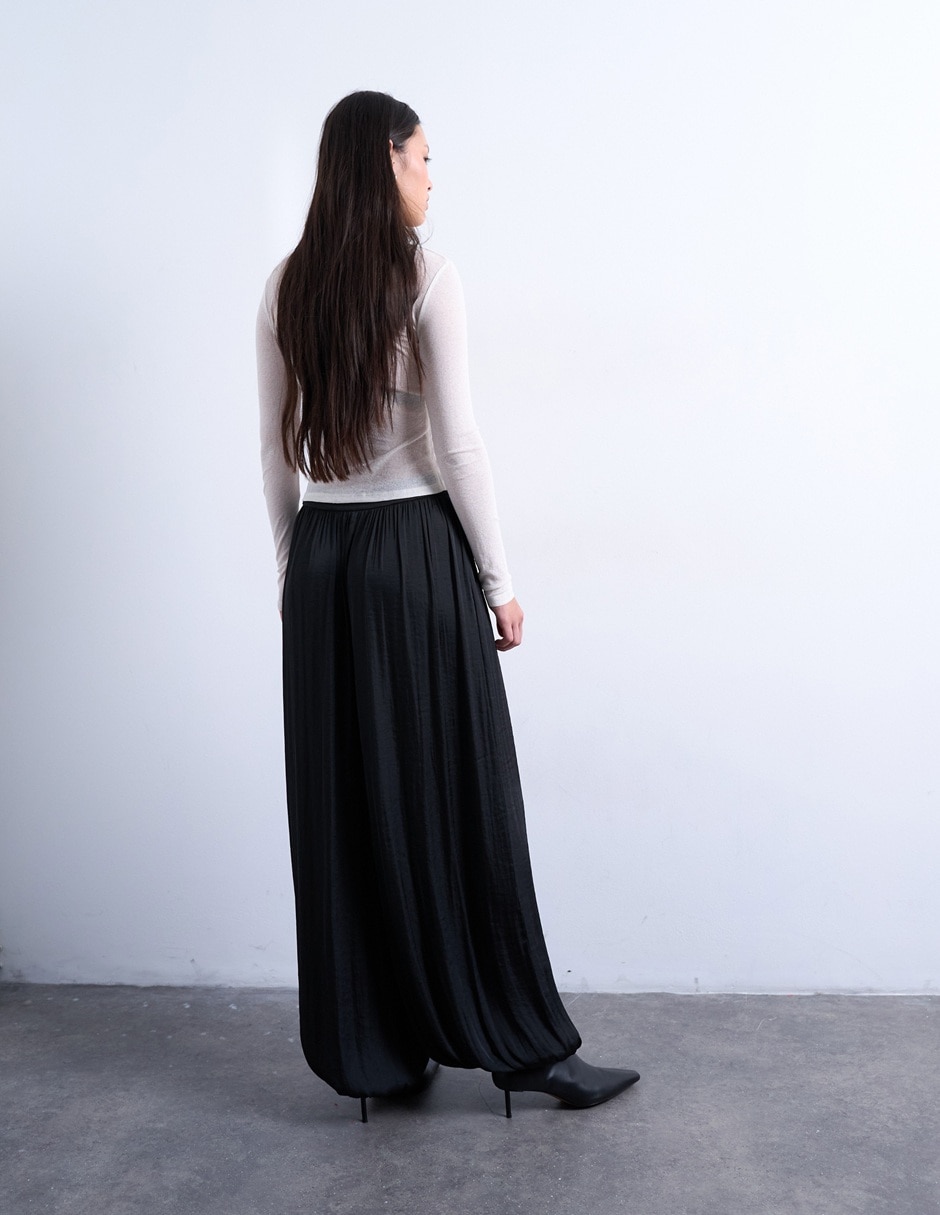 Pants amplio topshop con elástico para mujer