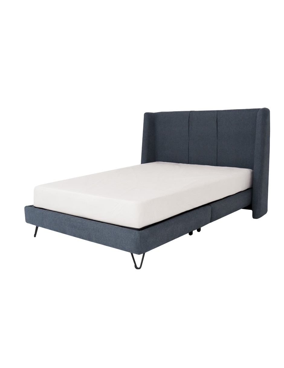 Cama Hampton de madera pino matrimonial 14